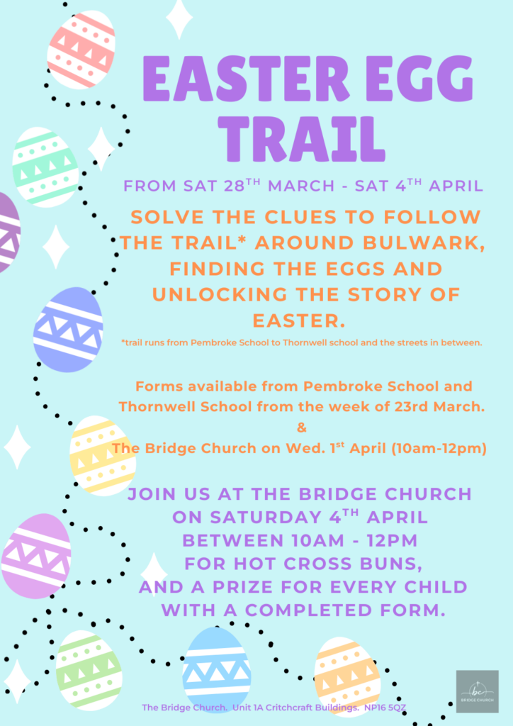Easter trail eggs follow school prizes hotcross buns